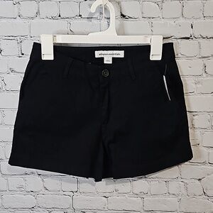 Black khaki shorts